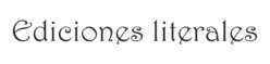 ediciones literales logo negro