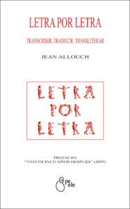 Letra por letra (Epeele, reimpresión Ediciones literales)